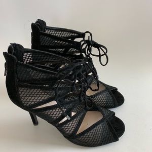 Nine West lace up heels